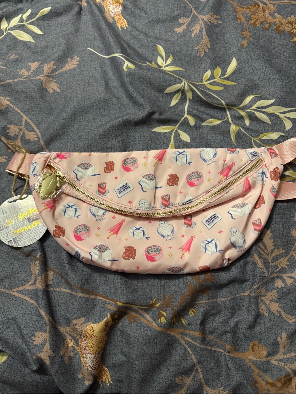 Harry Potter Pink Patterned Travel Waist Bag